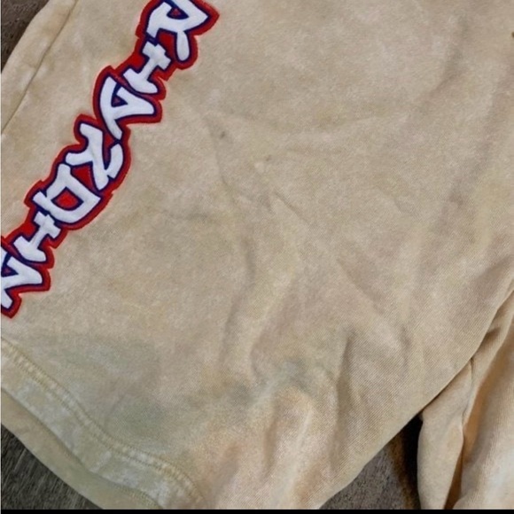 Ripndip Dragonnerm Embroidered Beige Shorts & green neon nerm sweat Shorts - Picture 6 of 7